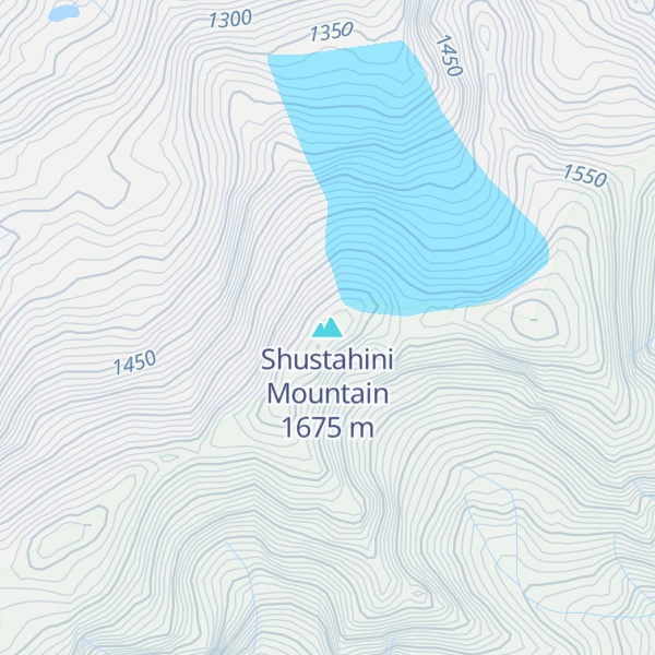 Map of Shustahini Mountain