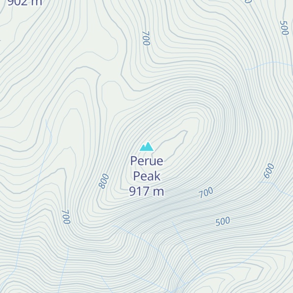 Map of Perue Peak