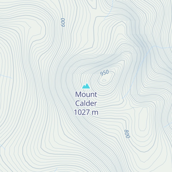 Map of Mount Calder