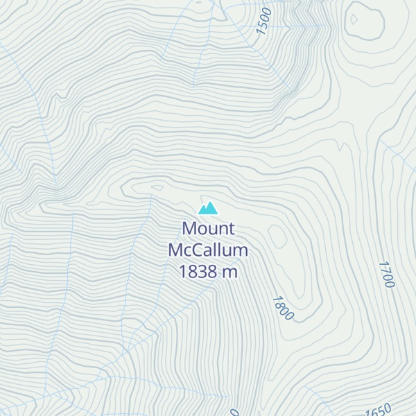 Map of Mount McCallum