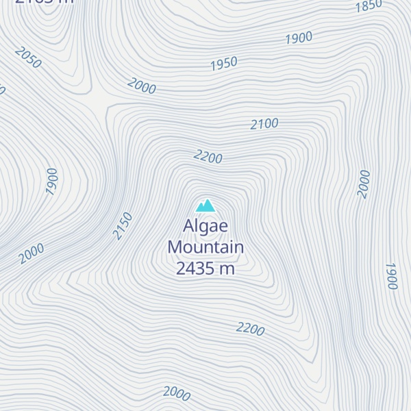 Map of Algae Mountain