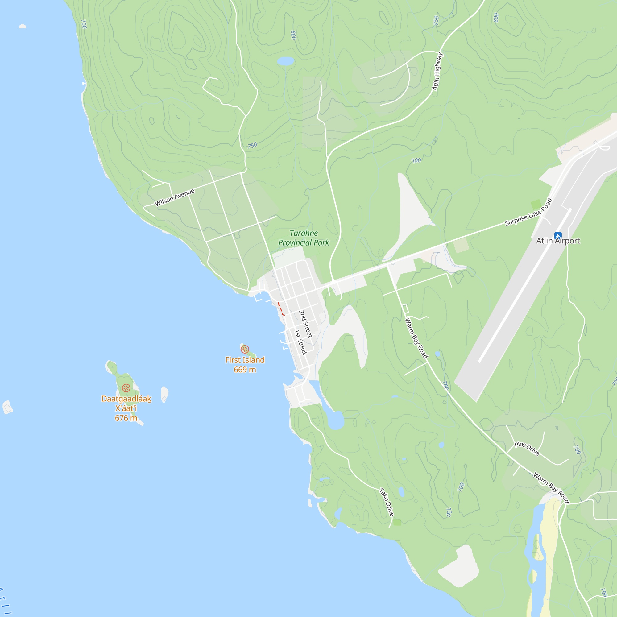 Atlin Museum, Gift Shop and Visitor Centre map