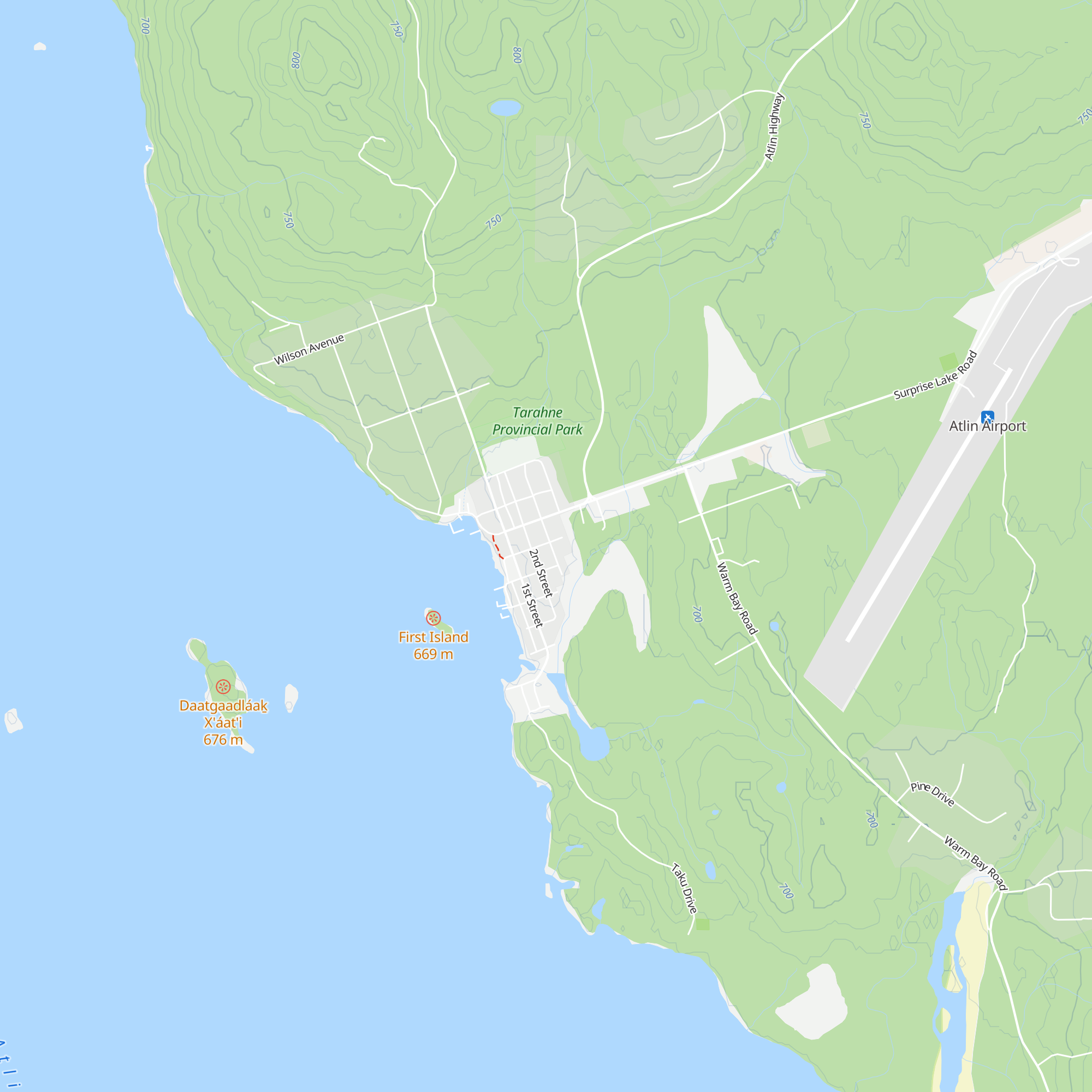 Atlin Museum, Gift Shop and Visitor Centre map