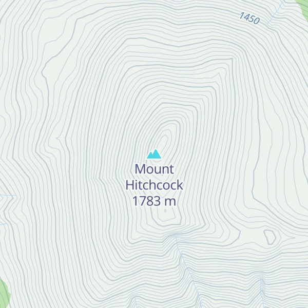 Map of Mount Hitchcock