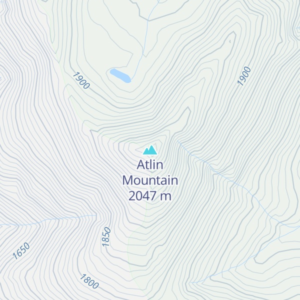 Map of Atlin Mountain