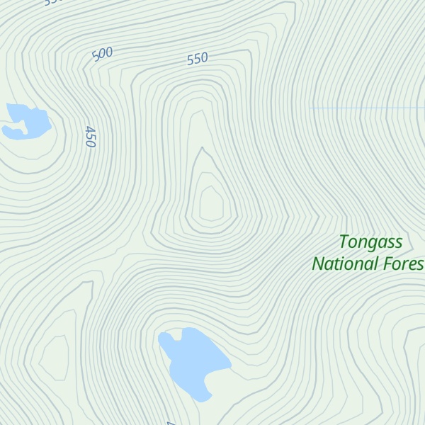 Map of Warren Peak