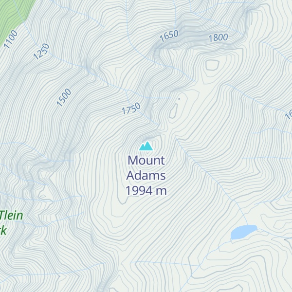 Map of Mount Adams