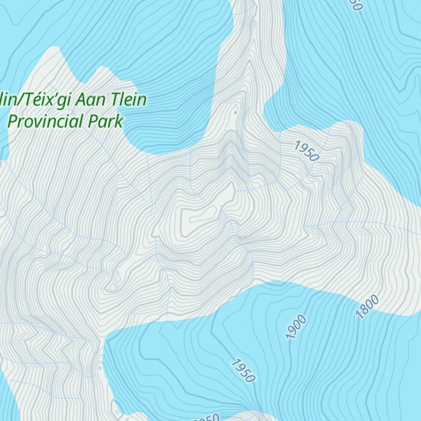 Map of Papaya Nunatak