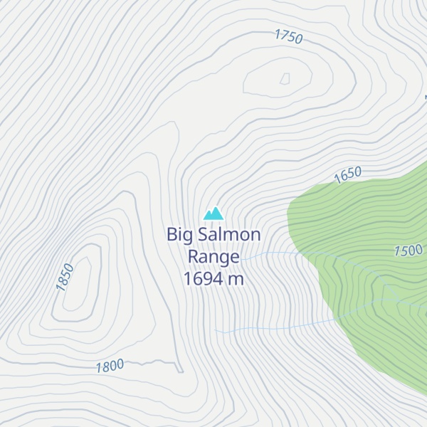 Map of Big Salmon Range