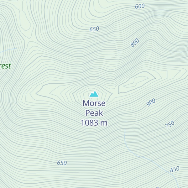 Map of Morse Peak