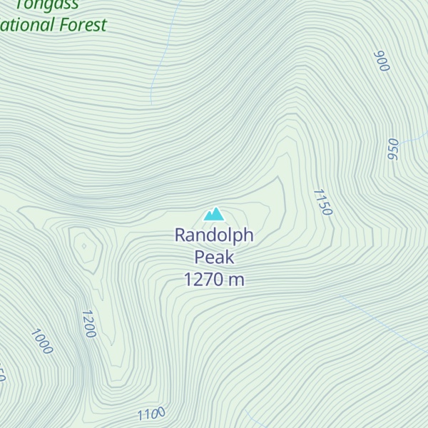 Map of Randolph Peak