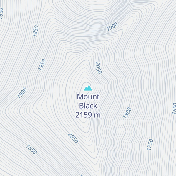 Map of Mount Black