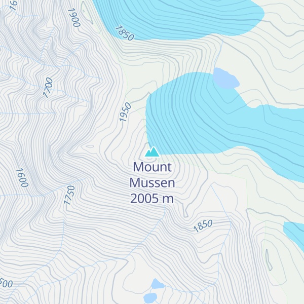 Map of Mount Mussen