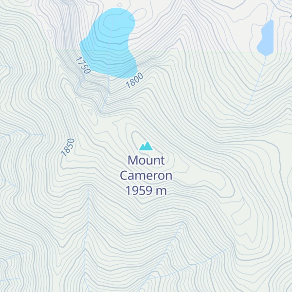 Map of Mount Cameron