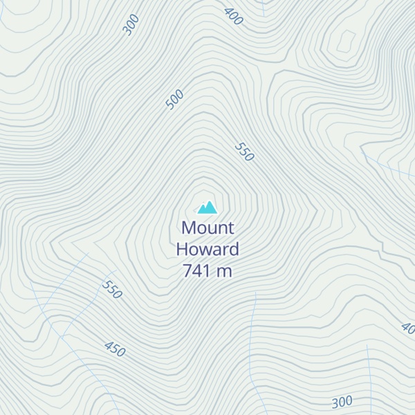 Map of Mount Howard