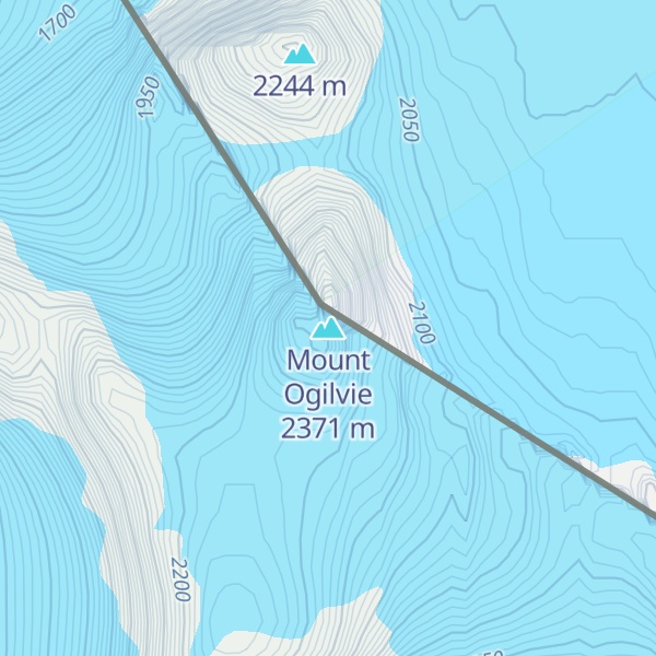 Map of Mount Ogilvie