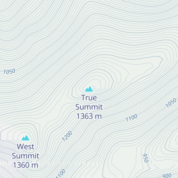 Map of True Summit