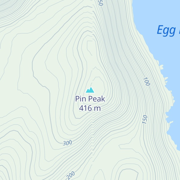 Map of Pin Peak