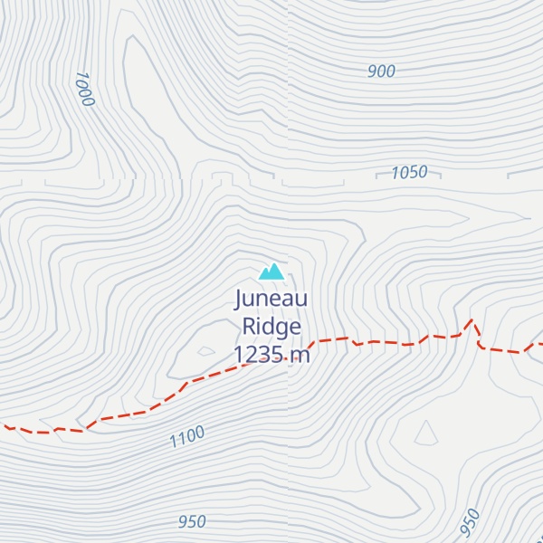 Map of Juneau Ridge