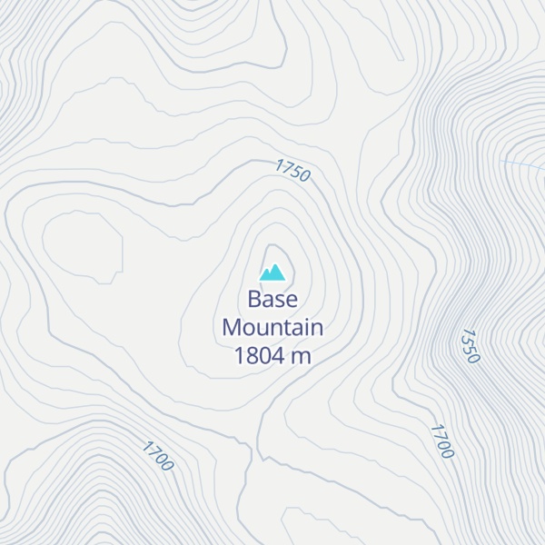 Map of Base Mountain