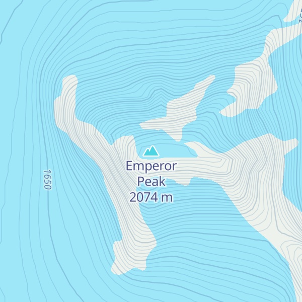 Map of Emperor Peak