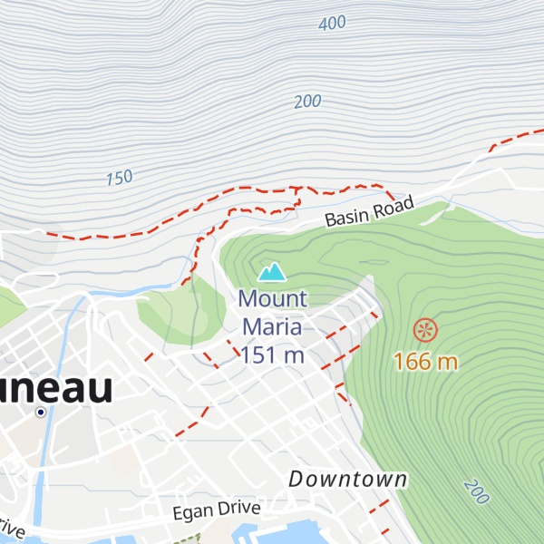 Map of Mount Maria