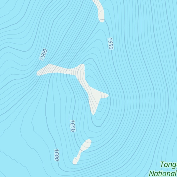 Map of Spencer Peak