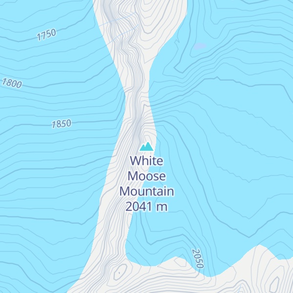 Map of White Moose Mountain