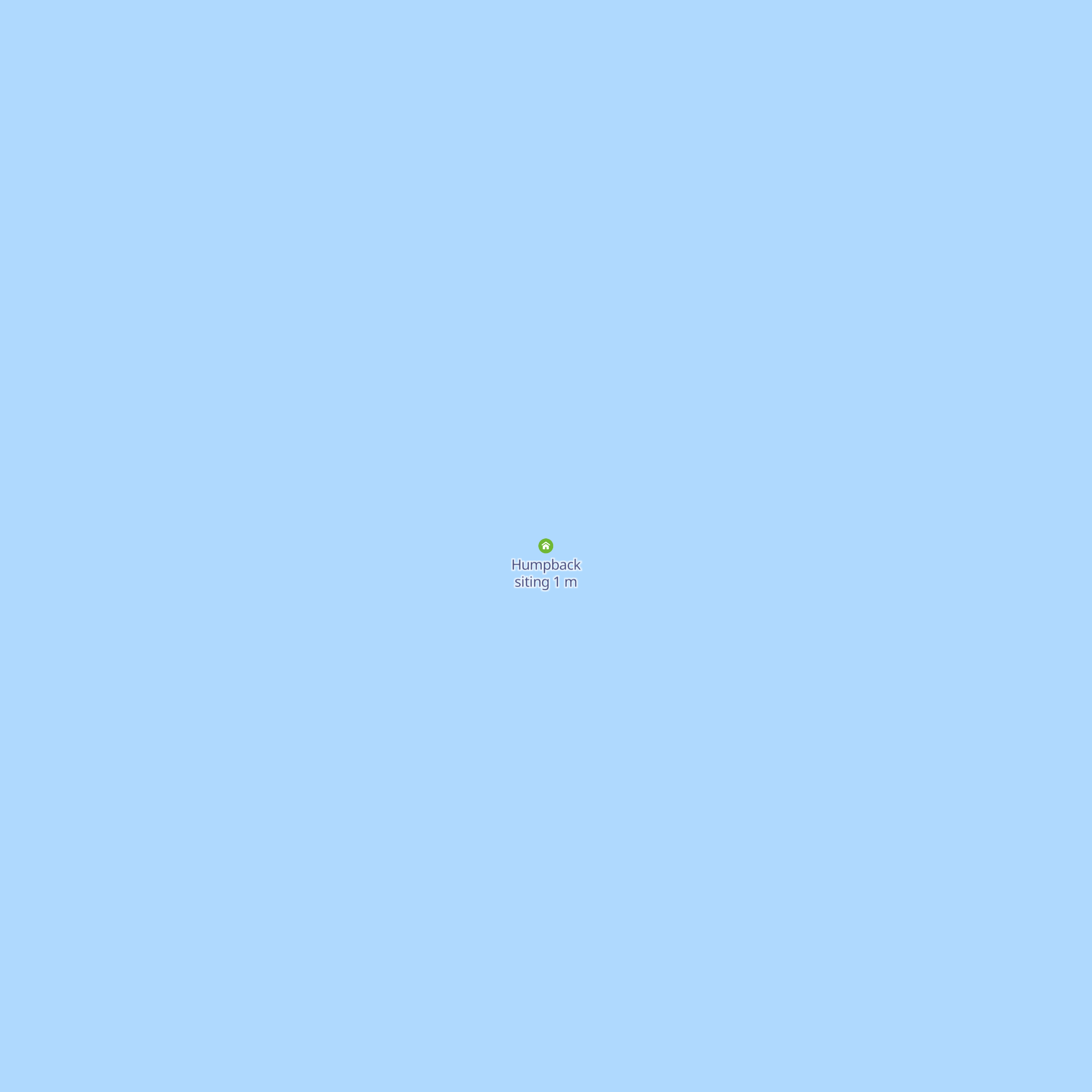 Humpback siting map