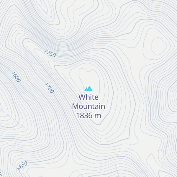Map of White Mountain