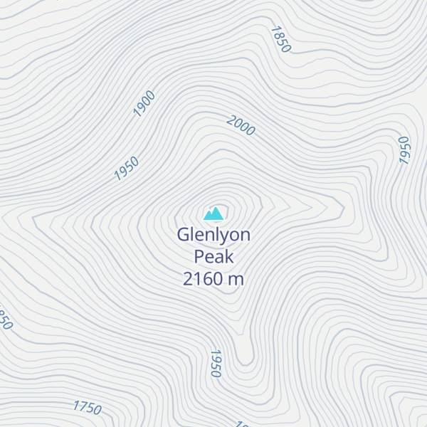 Map of Glenlyon Peak