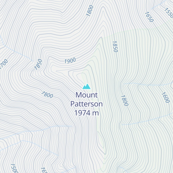 Map of Mount Patterson