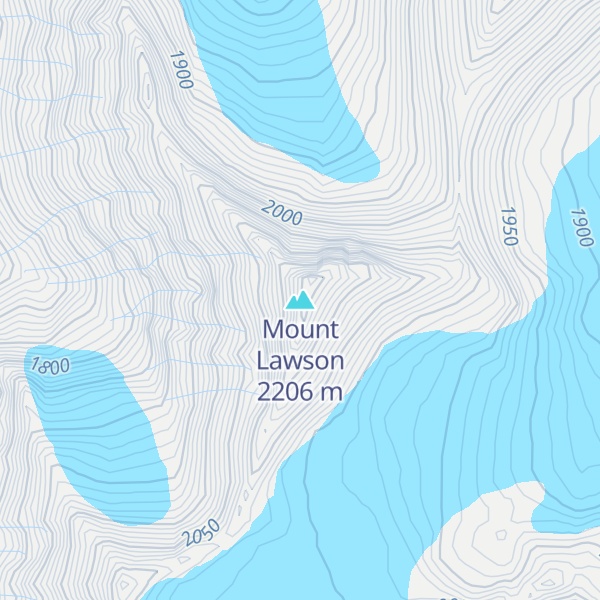 Map of Mount Lawson