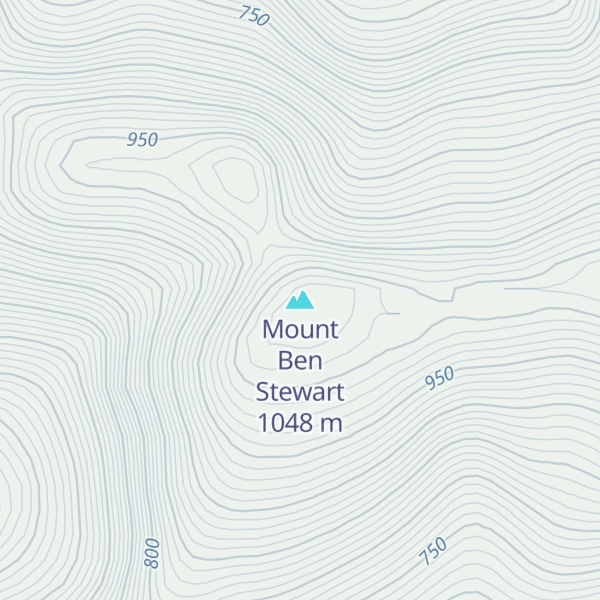 Map of Mount Ben Stewart