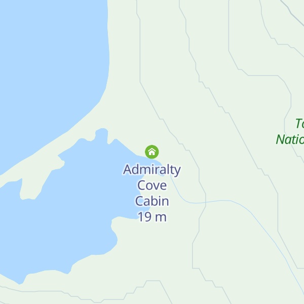 Map of Admiralty Cove Cabin