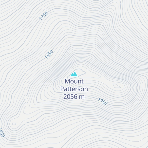 Map of Mount Patterson