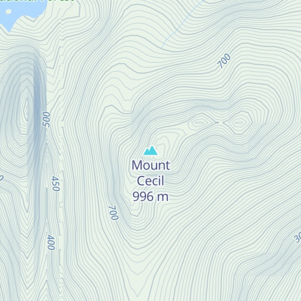 Map of Mount Cecil