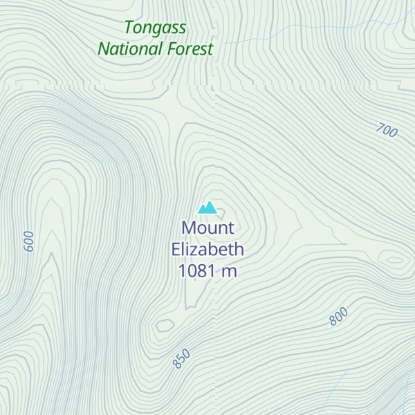 Map of Mount Elizabeth