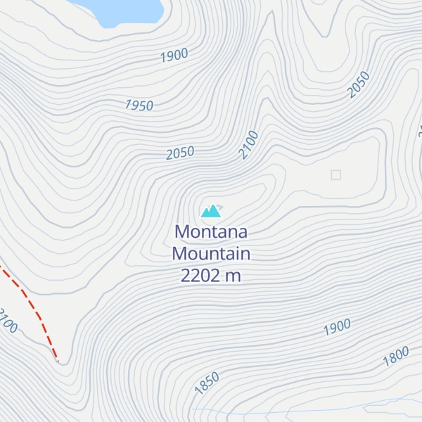 Map of Montana Mountain