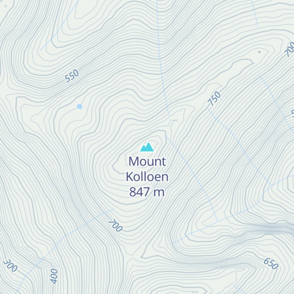 Map of Mount Kolloen