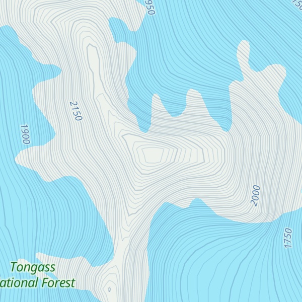 Map of Mount Leland