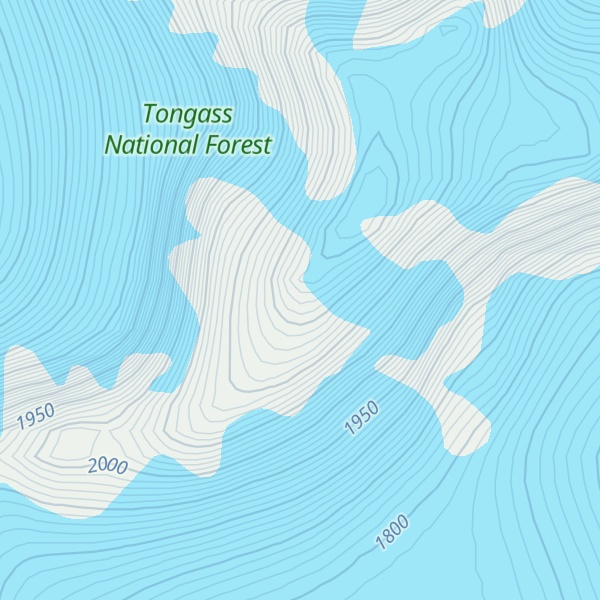 Map of Mount Brackett