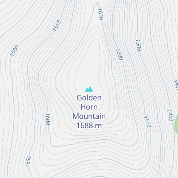 Map of Golden Horn Mountain