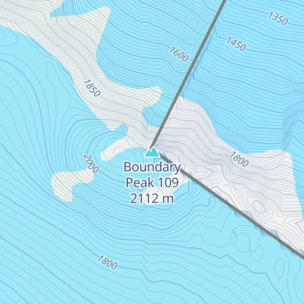 Map of Boundary Peak 109