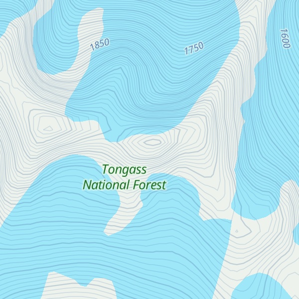 Map of Sawtooth Range