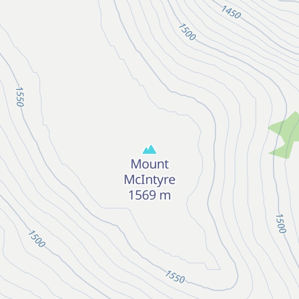 Map of Mount McIntyre