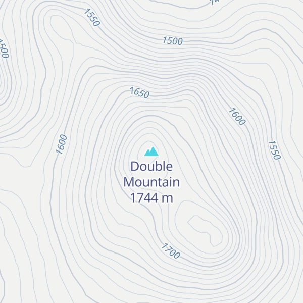 Map of Double Mountain