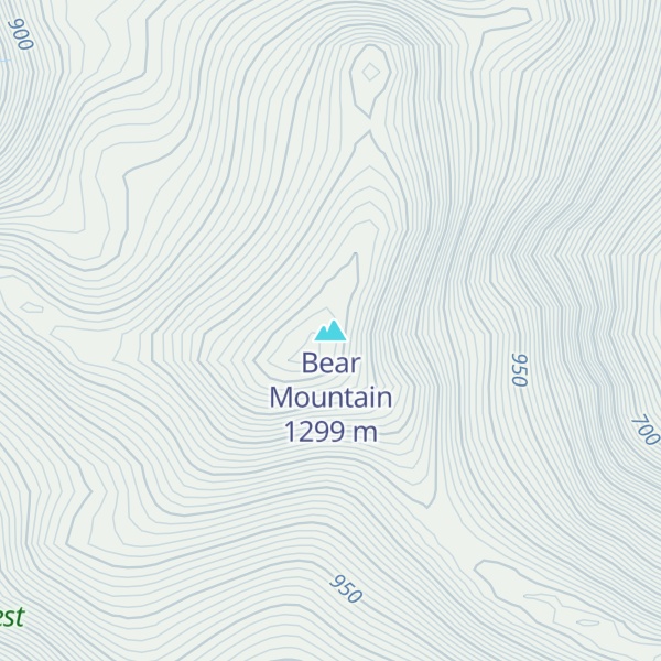 Map of Bear Mountain