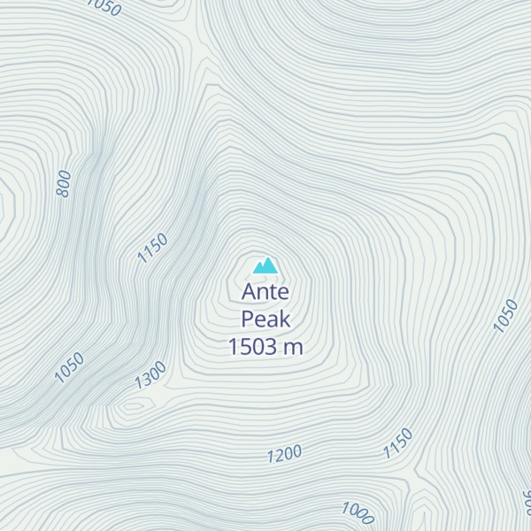 Map of Ante Peak