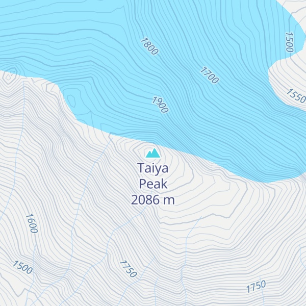 Map of Taiya Peak